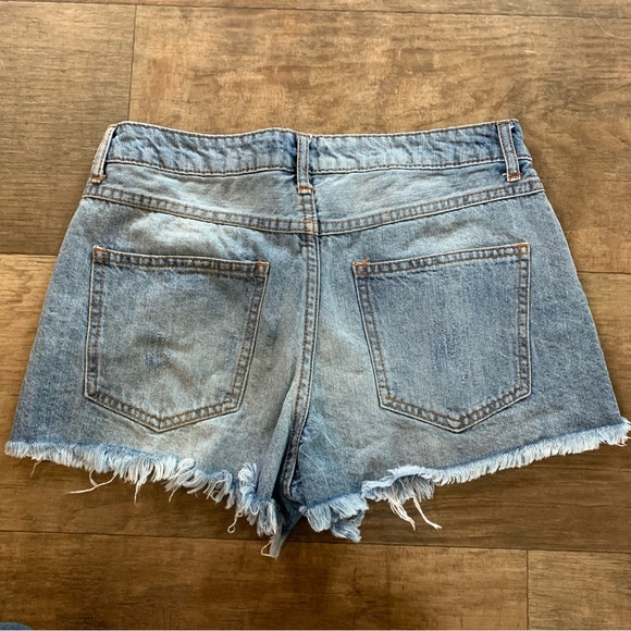 High waist denim shorts - Picture 5 of 5